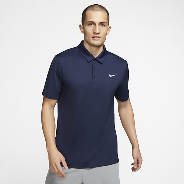 Nike navy blue polo shirt new arrivals